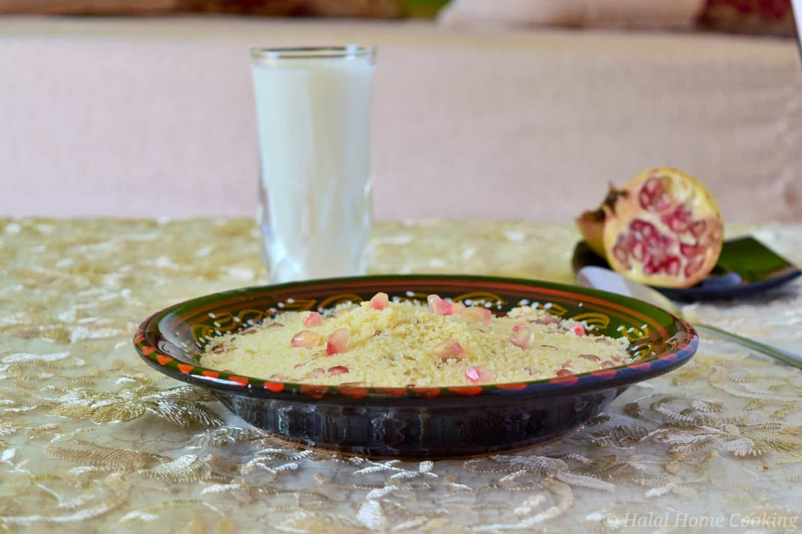 Algerian Couscous with Pomegranate