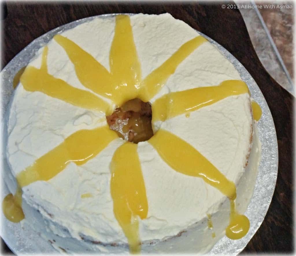 ‘Angel’ Food Cake With Lemon Curd #GBBO