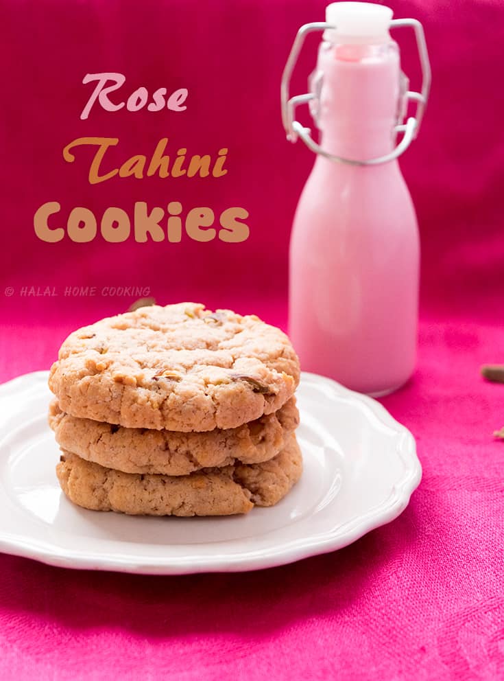 Rose Tahini Cookies